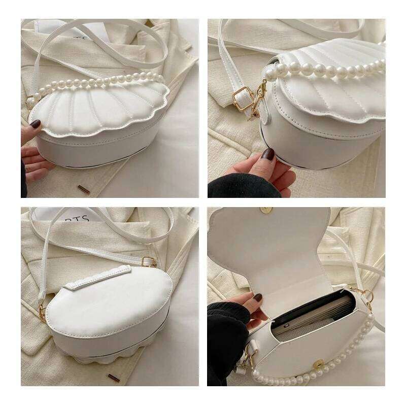 Korean-Style Chic Single-Shoulder Niche Trend Shell Bag, Fashionable And Simple Crossbody 2025 Summer New Bag For Women