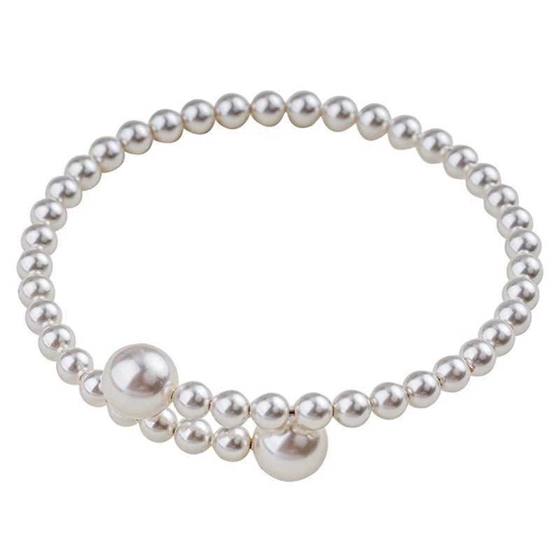 1PCS Imitation Pearl Bracelet Stretchable Pearl Bracelet Pearl Bracelet For Women Bridal Jewelry GiftC250411