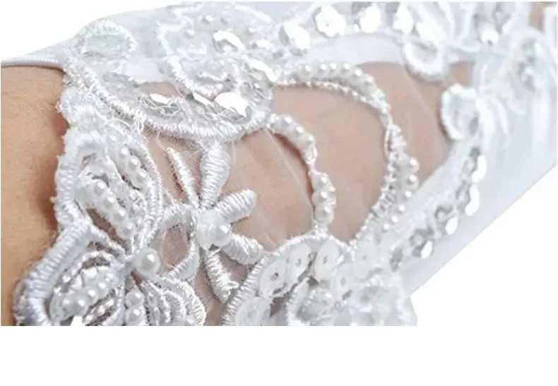 New Fashion Bridal Gloves Fingerless Wedding Gloves for Wedding Dress Elegant Princess Short White/Ivory/Black Bridal Accessorie L251110