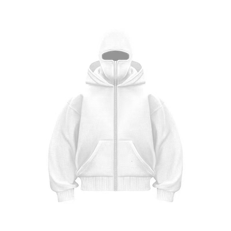 Fashion Urban Double-layer Hooded Loose Street Style Spring and Autumn New Unique Design Zipper Sweatshirt Jacket