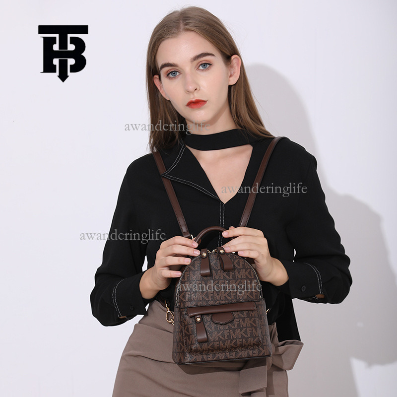 TB BHULAMTE Mini Womens Backpack Luxury Letter Print Shoulder - Dual-Use Travel and Student Leisure Bag Z260224