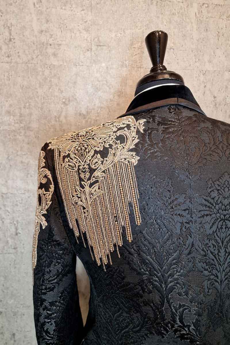 Fashion Wedding Men's Suit Jacquard Men Suit Party Suit 2-PCS New Tailor-Made Groom Groomsman Formal Occasions Size Customized M251609
