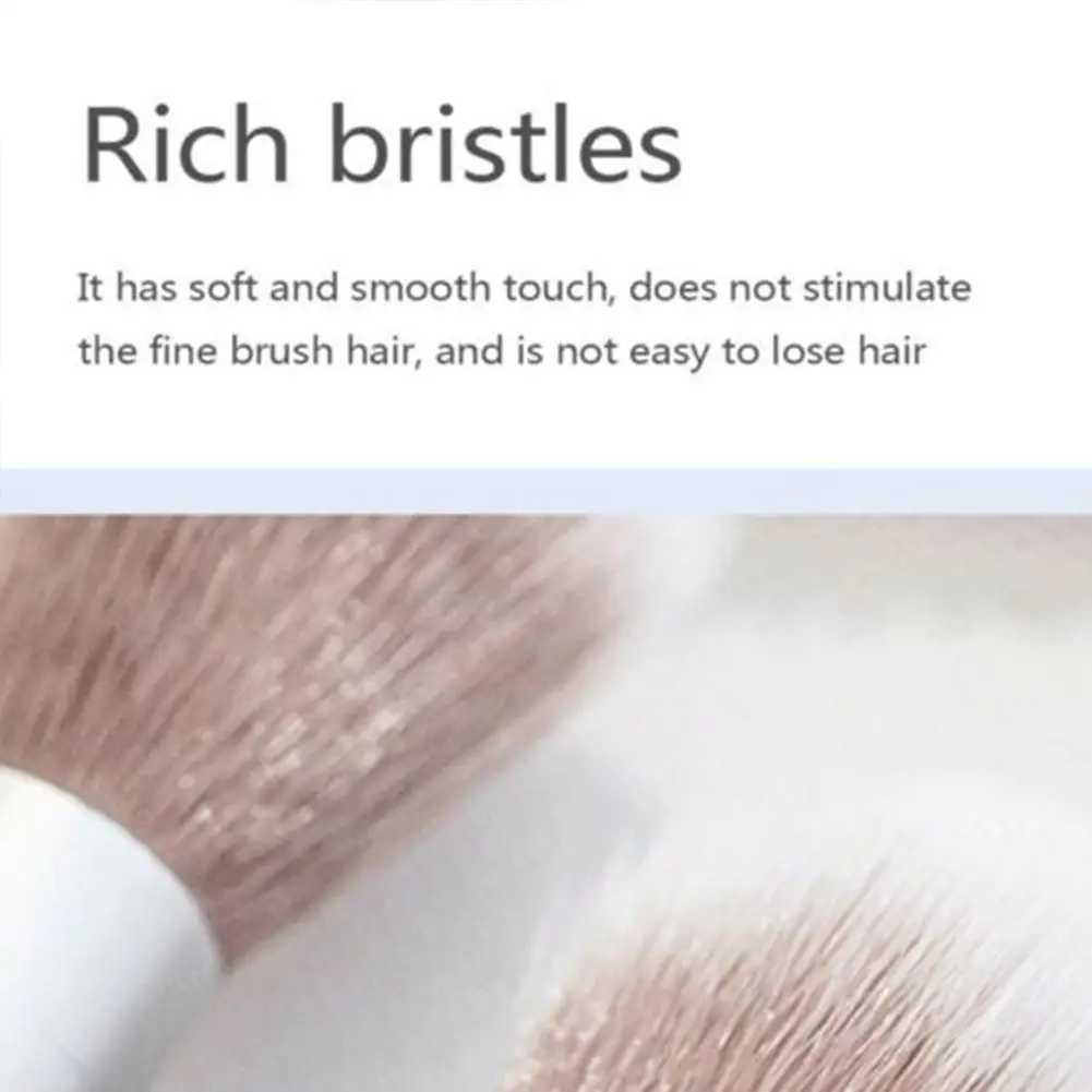 2025 Artificial Fibers Powder Blusher Brush White Stem Plastic Highlight Brush Powder Brush Fashion Makeup Tools Cosmetic Brush L251110