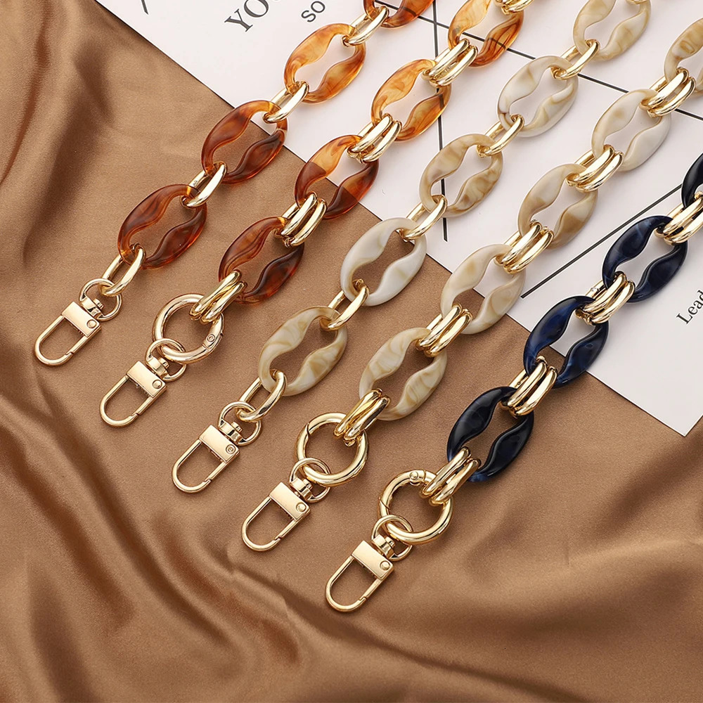 40/60cm Acrylic Handbag Chains DIY Shoulder Bag Strap Purse Hanging Handles Chains Bag Parts Accessories 251110