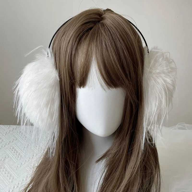 Long Hair Plush Warm Earmuffs Womens Hair Band Ear Protectors Ear Bags Cycling Cold Proof Fluffy Winter Ear Warmers W251110