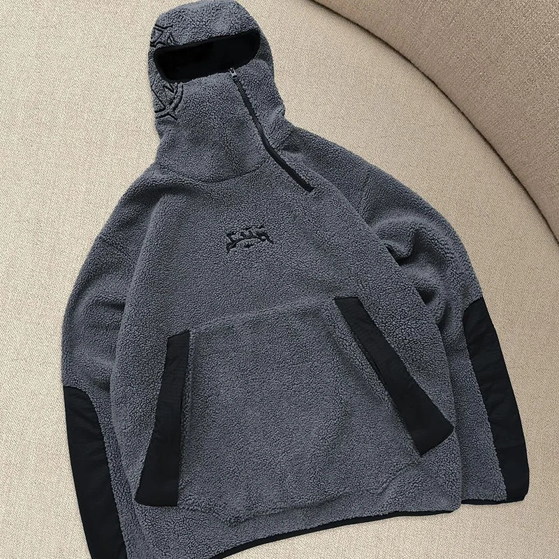 Hooded Fleece Jacket Thick Warm Top Hoodie Loose Sweatshirt Autumn Winter Collection for Comfortable Casual Wear 251107