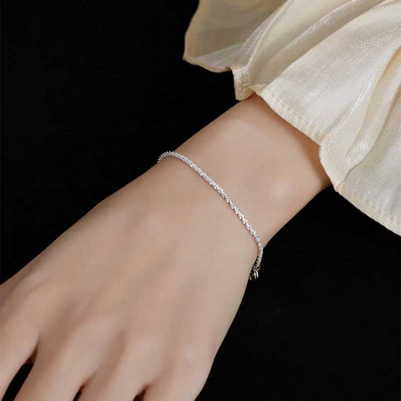 New 925 Silver Plated Gypsophila Adjustable Bracelet Bangle For Women Fine Fashion Jewelry Wedding Party GiftT251110