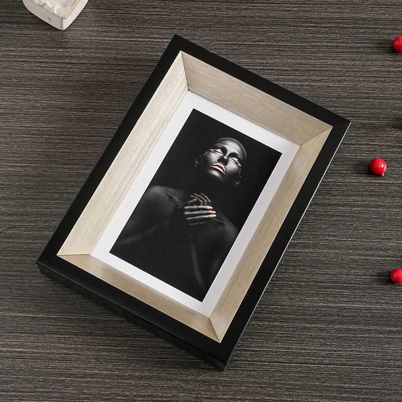 retro black gold display platform 6-inch 8-inch 10 inch photo A4 ornament Wall mounted high-end art frame L251110 H260306