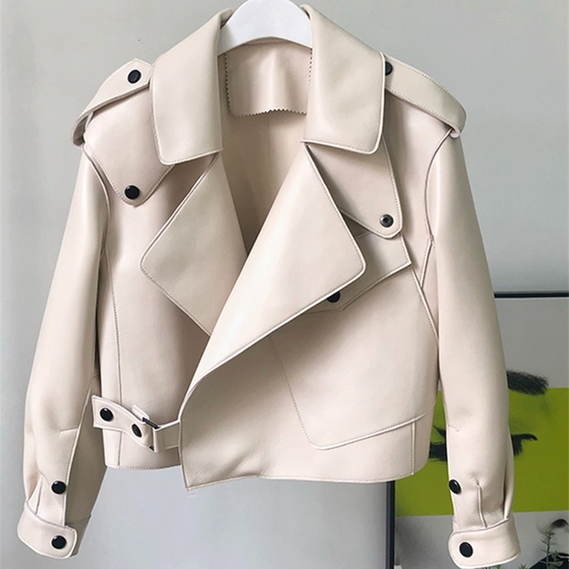 Fi Spring Autumn Women PU Leather Jacket Casual Lady Windproof Motorcycle Coat 251105