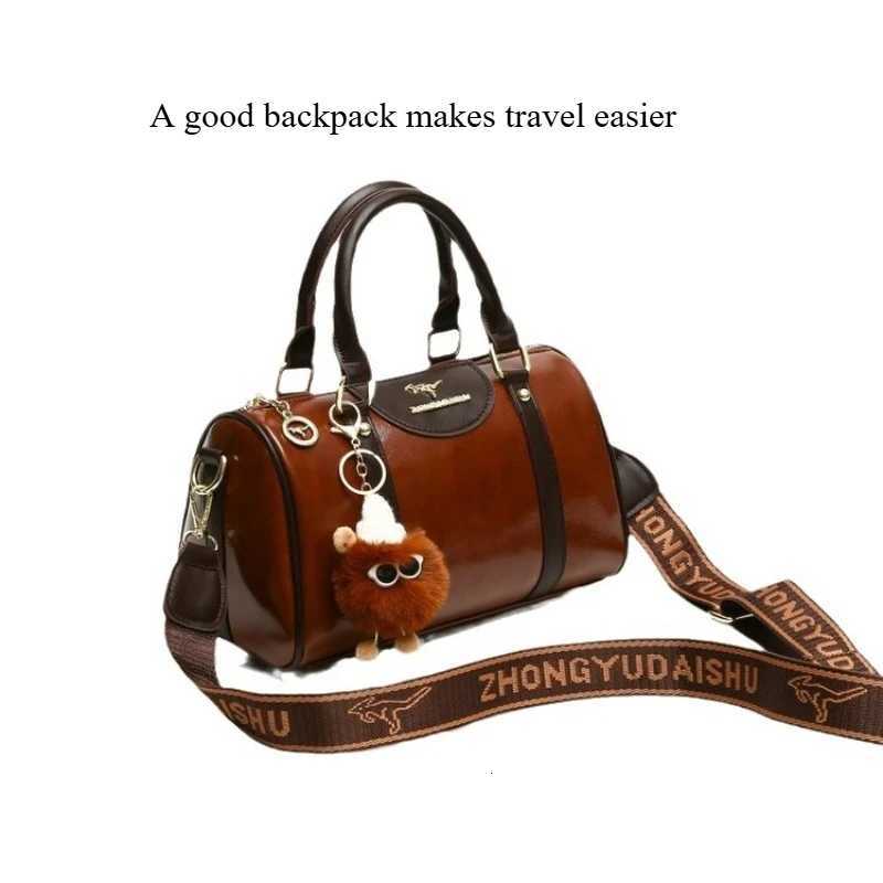 High-end retro bag for women 2025 new autumn and winter versatile portable crossbody bag niche light luxury bowling bag K251110