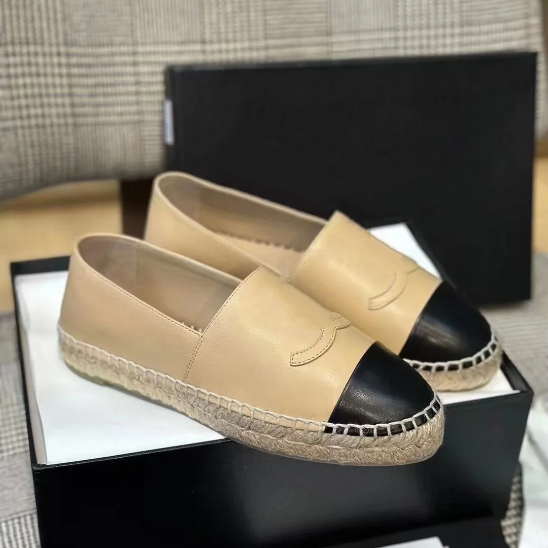 designer Shoes Fashion Denim Sapatos Espadrilles Fisherman Flat Heels Shoes Lazy Zapatos sandals Casual Luxury Linen slippers