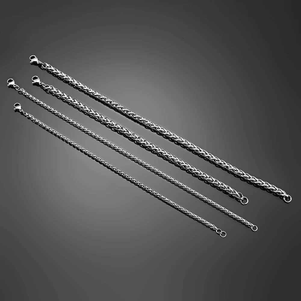 Cuban Chain Bracelets Stainless Steel Bracelet Keel Chain 3/5 Mm Curb for Men Women Free Shipping Factory Offer Punk JewelryT251110