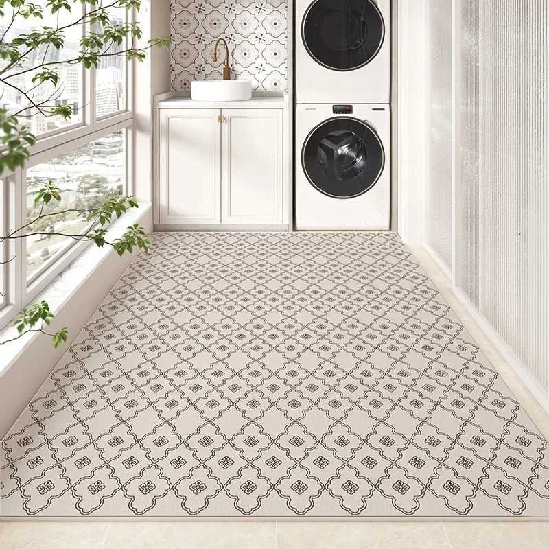 Artistic Geometric Carpet Carpets Kitchen Decorative Floor Mats Balcony Easy Clean Mat Luxurious Y251110