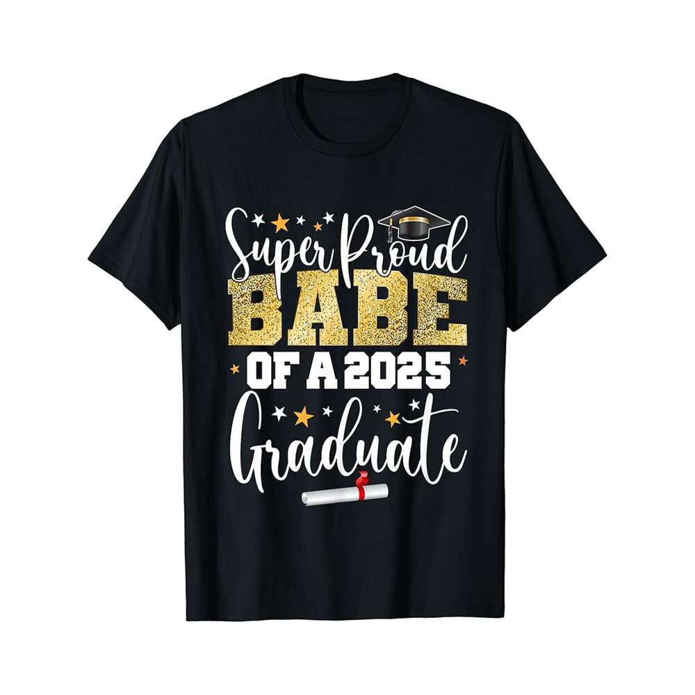 Designer T shirt Proud Best Friend of a Class of 2025 Graduate Senior 2025 - 220g T shits