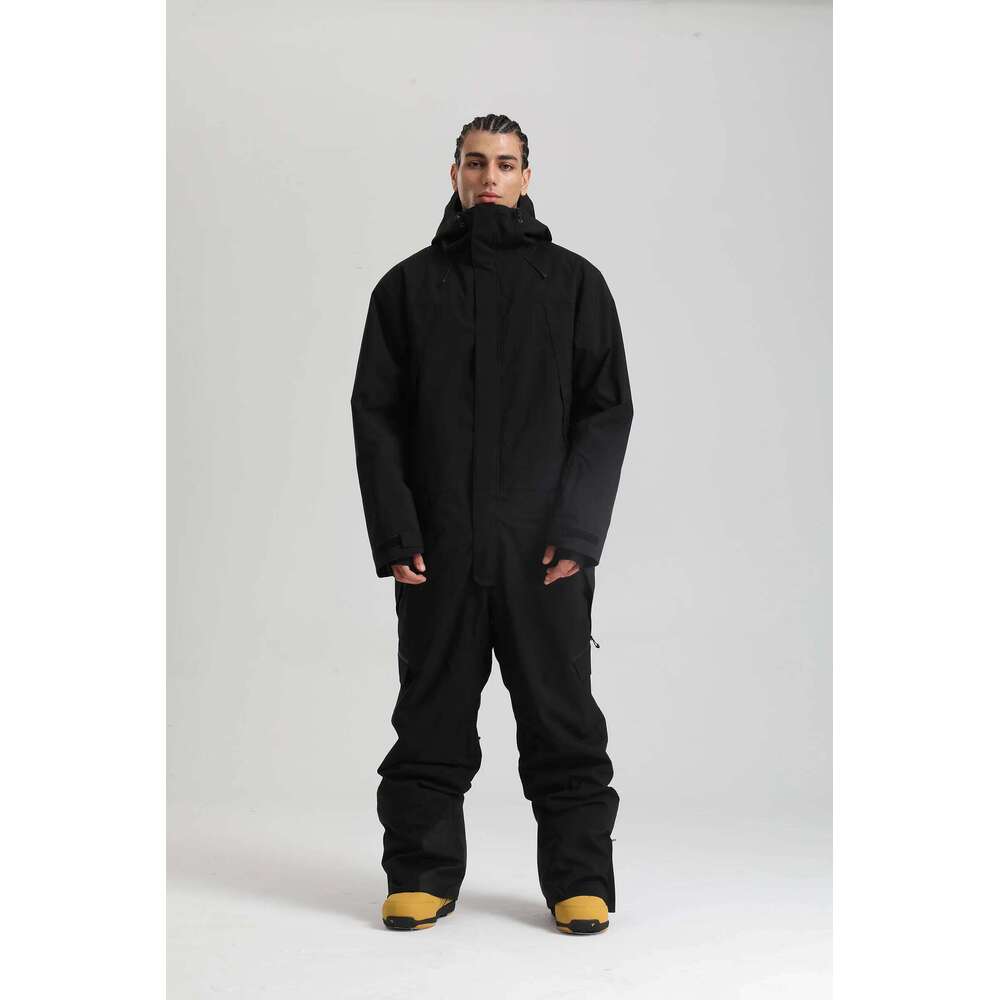 Unisex Ski Jumpsuit - Waterproof Windproof Thermal One-Piece Snowsuit For Alpine Breathable Couples Snow Gear