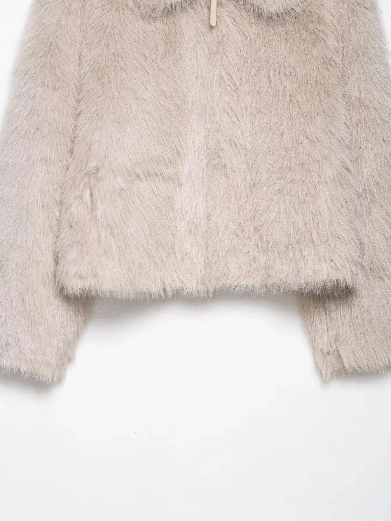 KONDALA Fur Zipper Jacket Womens Fall Winter Outwear Casual Faux Fashion High Street Elegant Ladies 251110