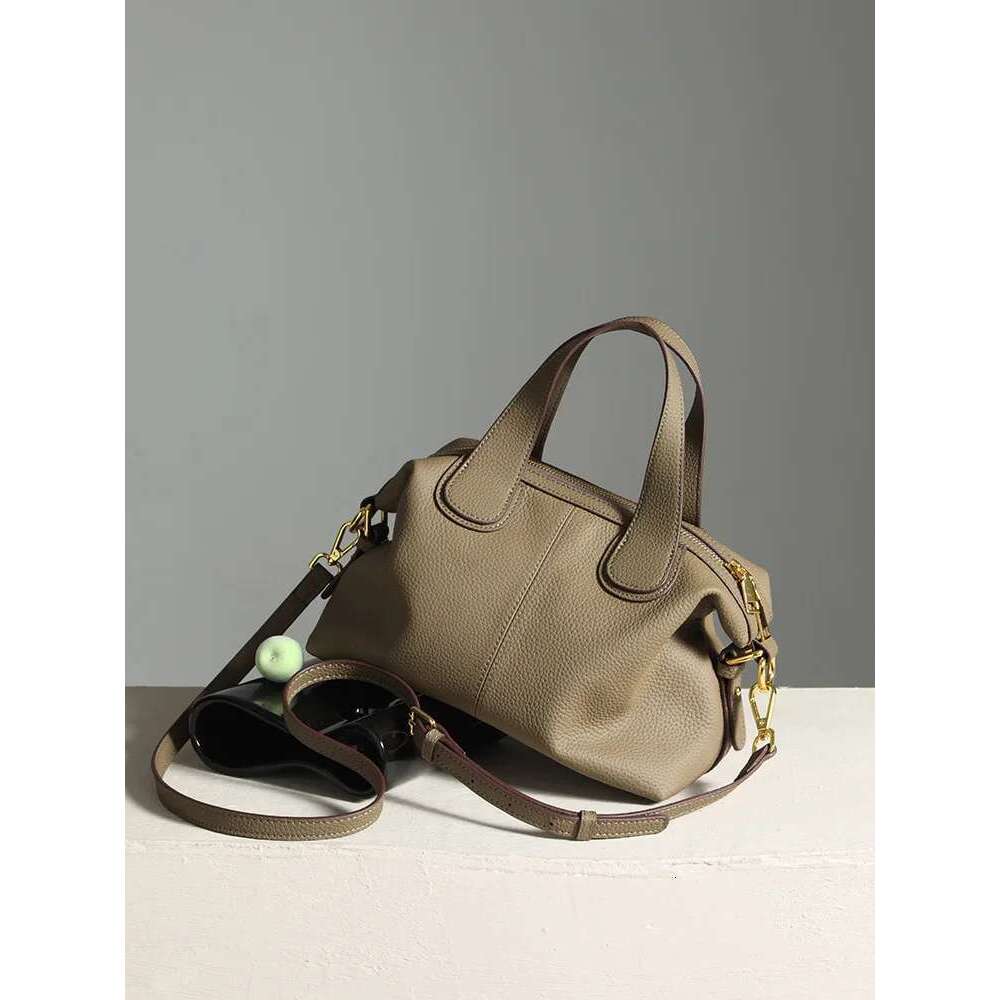 CCCKA Underarm T Cow Leather French Tote 2025 New Fashion Large Capacity Portable One Shoulder Leather Women's Bag