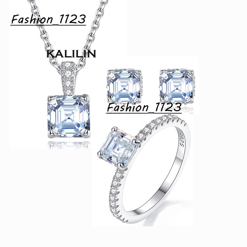 Wholesale moissanite jewelry set moissanite custom pendant moissanite studs