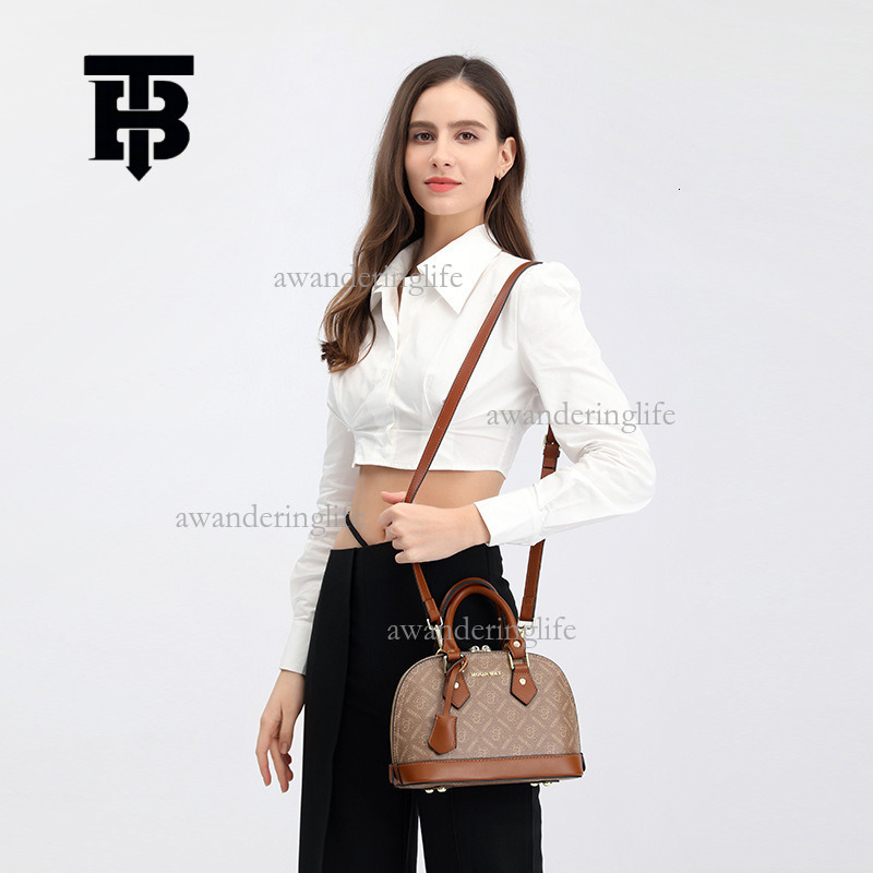 TB BHULAMTE Designer New Women's Shell Bag European And American Elegant Luxury Handbag Versatile High End Old Flower Weaving Single Shoulder Cro