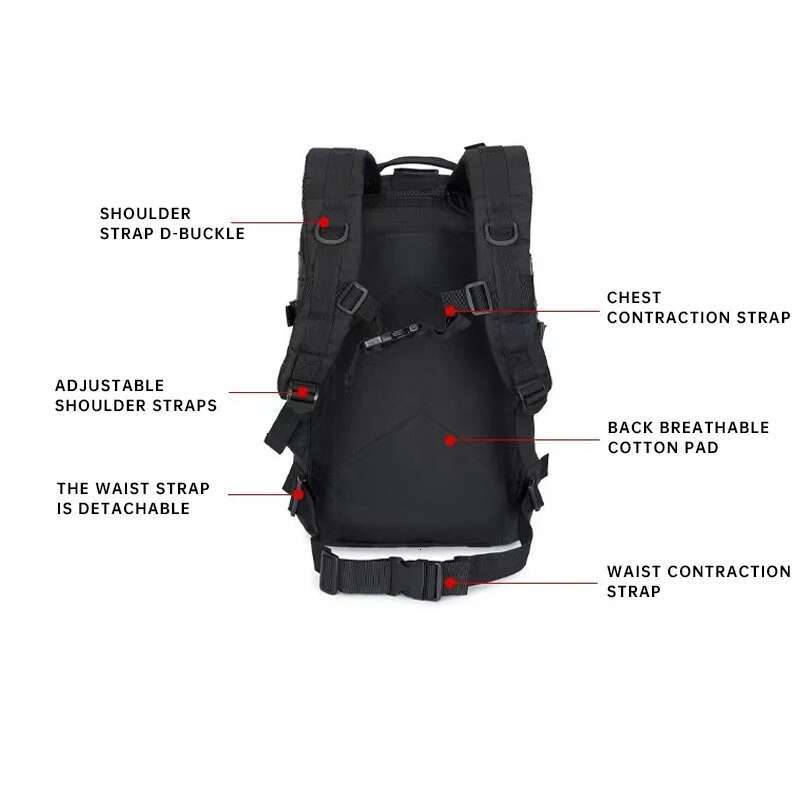 Camping Storage Hiking Backpack Outdoor Adventure P Tactical Multifunctional Travel Waterproof Bag Hunting Bag