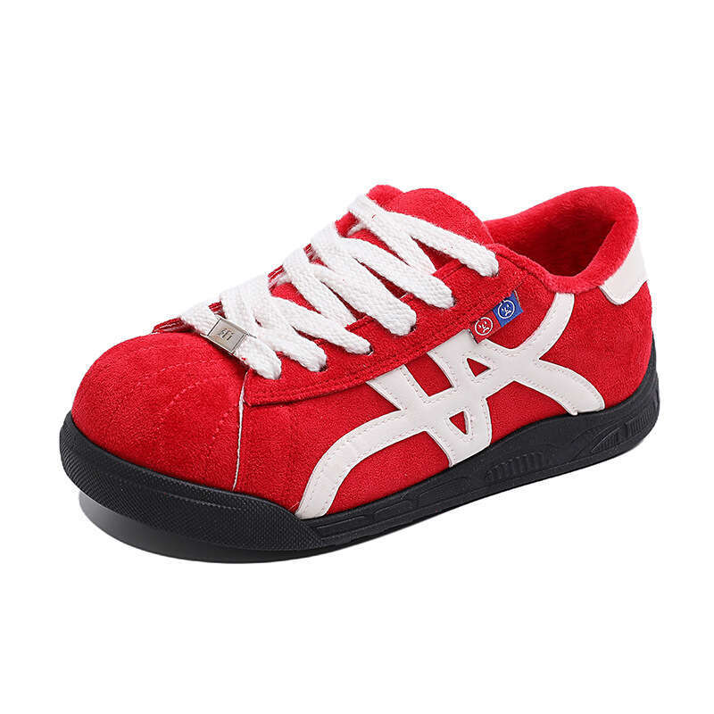 Hot-Selling Thick-Soled Fleece-Lined Women's Sneakers with Hidden Wedge, German Training Bread Shoes, Lightweight Autumn Sports Casual Shoes MZ86