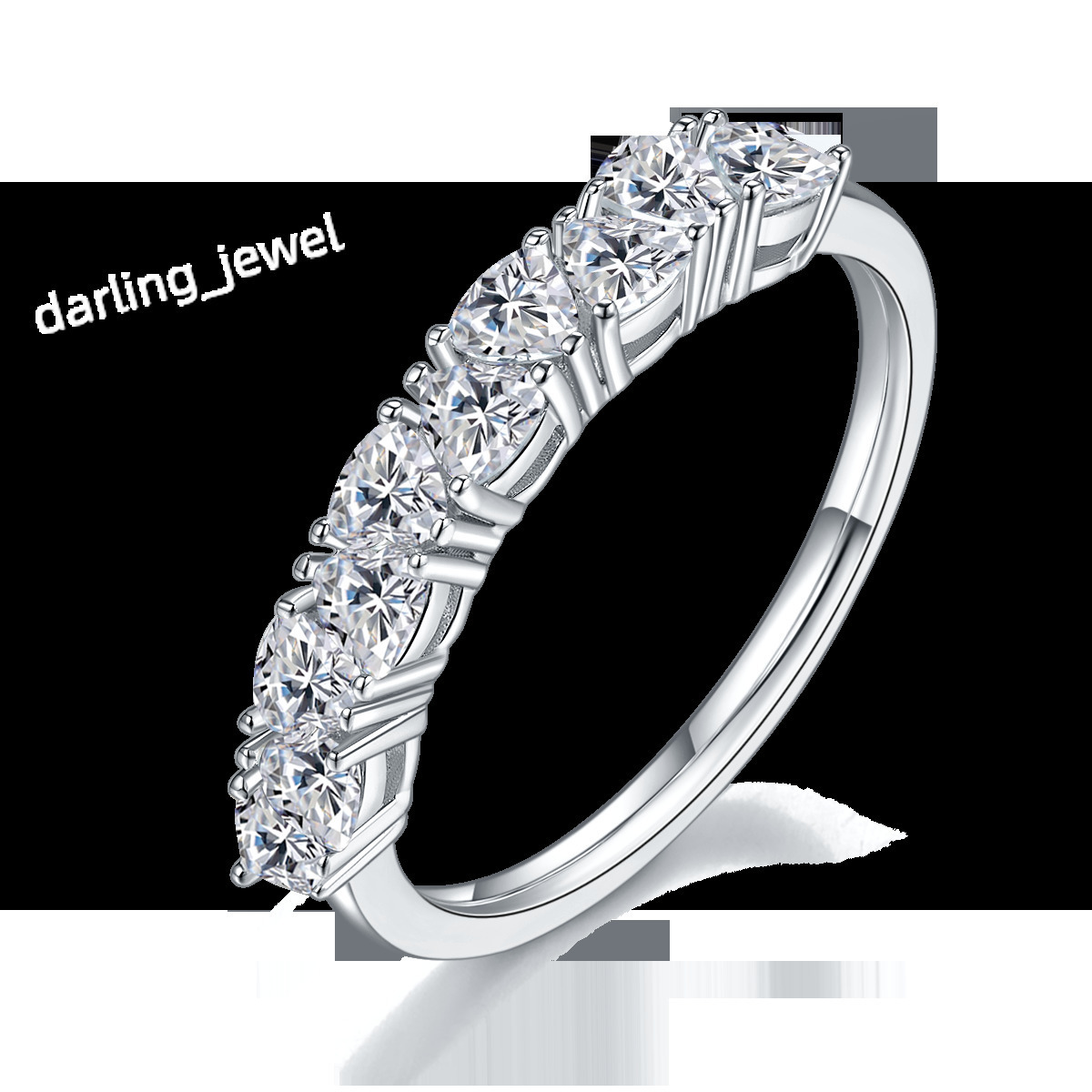 China Wholesale 925 Silver Jewelry Set Ring Moissanite Jewelry Silver Female Wedding Proposal Moissanite Diamond Ring