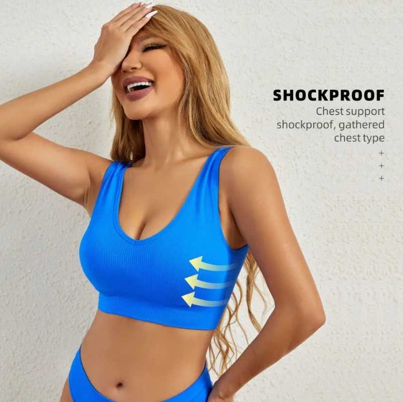 Womens sports bra tops push ups fitness yoga bras underwear womens sports tops breathable running vests fitness clothesXJ250410
