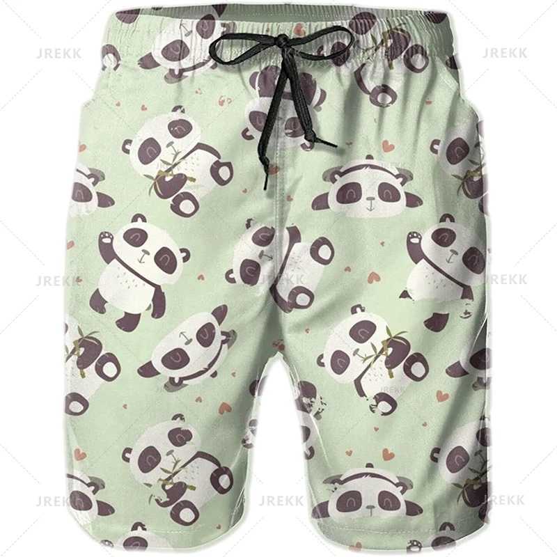 Summer Kawaii 3D Cute Animal Printed Beach Shorts for Women Fun Street Clothing Board Shorts for Men Cute Style Graphic Swimming RodW250410