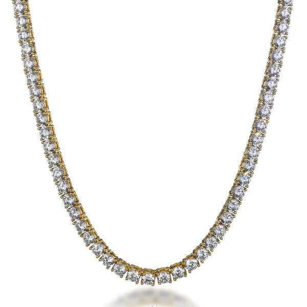 De 2023 Wholesale Women Men Fine Jewelry Necklace 5MM 925 Sterling Silver VVS Diamond Moissanite Tennis Chain Necklace