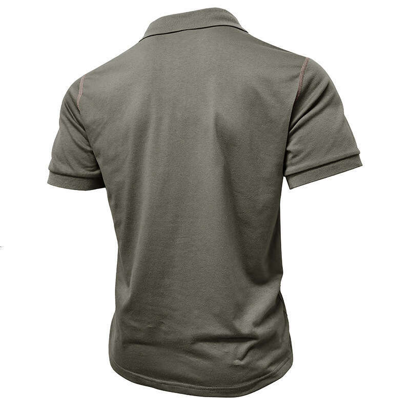 summer European and American short sleeved polo shirt top men's 2025 temperament versatile new trend clothing ins