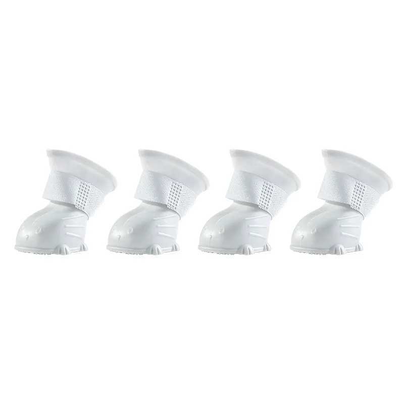 4 pieces of waterproof and anti slip rubber boots for pets suitable for small medium and large dogs cats outdoor shoes dog ankle boots and pet accesso