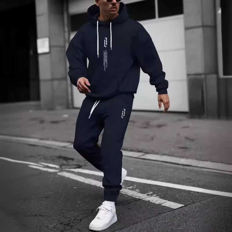 New 2025 Fanceey Mens Printed Pullover Hoodie Eco Material Loose Fit Casual Sweatshirt Jacket Outerwear for Autumn Winter W251110