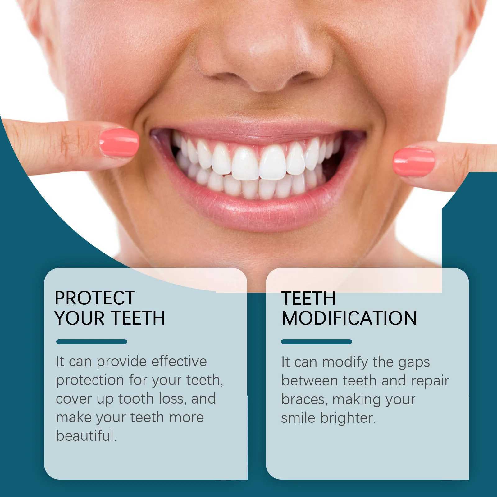 New Arrival Oralhoe 1 set of silicone denture kit with upper and lower veneers soft and instant Smile denture care bracket kit Z250410
