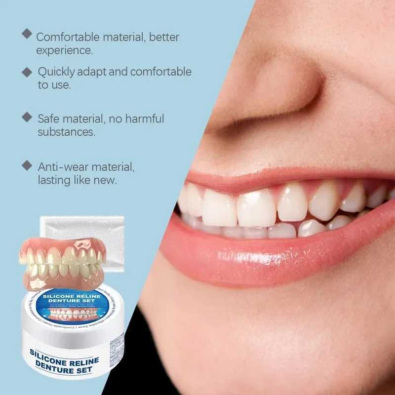 Silicone denture orthodontic kit is comfortable and suitable for temporary orthodontic denture oral hygiene care M250409