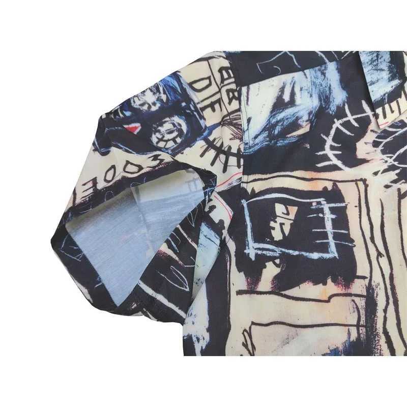 WACKO MAR Hawaiian Shirt Mens and Womens Casual Fashion Best Quality Breathable Loose Short Sleeve Top T-shirt X250410