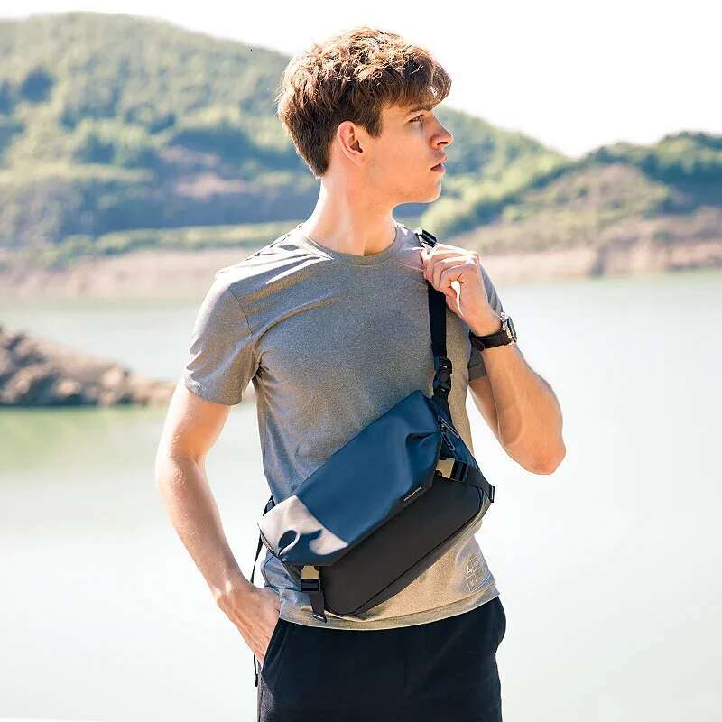Mark Ryden Anti-Theft Travel Shoulder Bags High Capacity Sg Bag YKK Zipper Water Resistant Short Trip Crossbody Bag Men