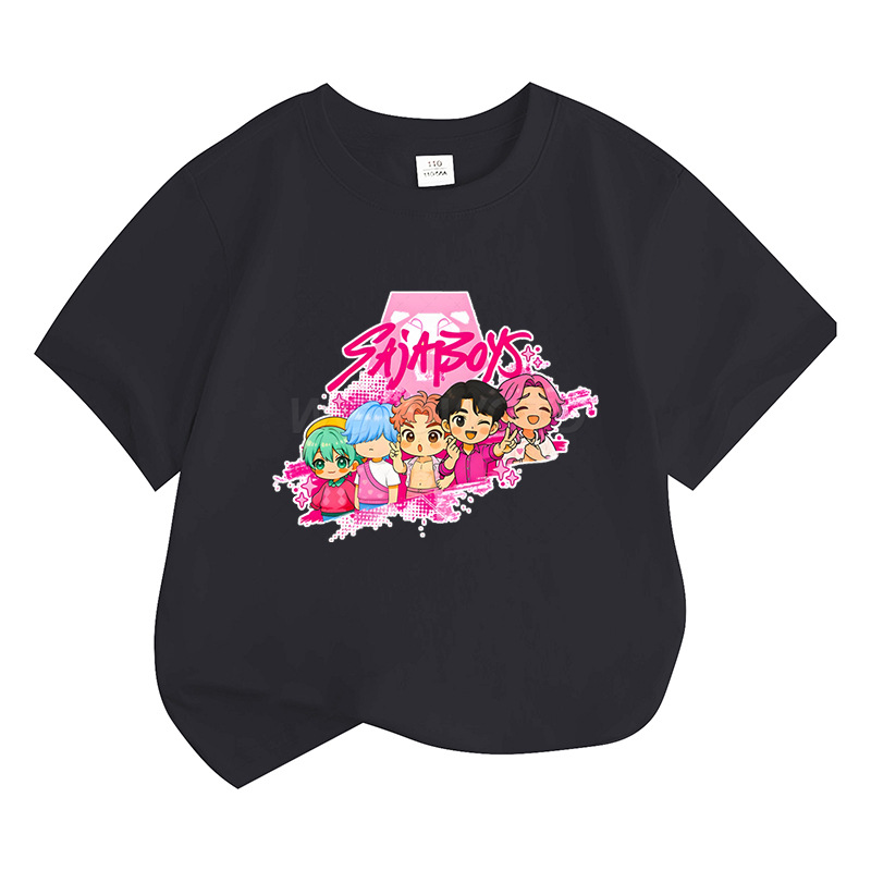 Kpop Demon Hunters Boys and Girls Toddlers' Short-Sleeve T-Shirts Multipacks Infant to Big Kid Kids Short Sleeve Tees Toddler Crewneck