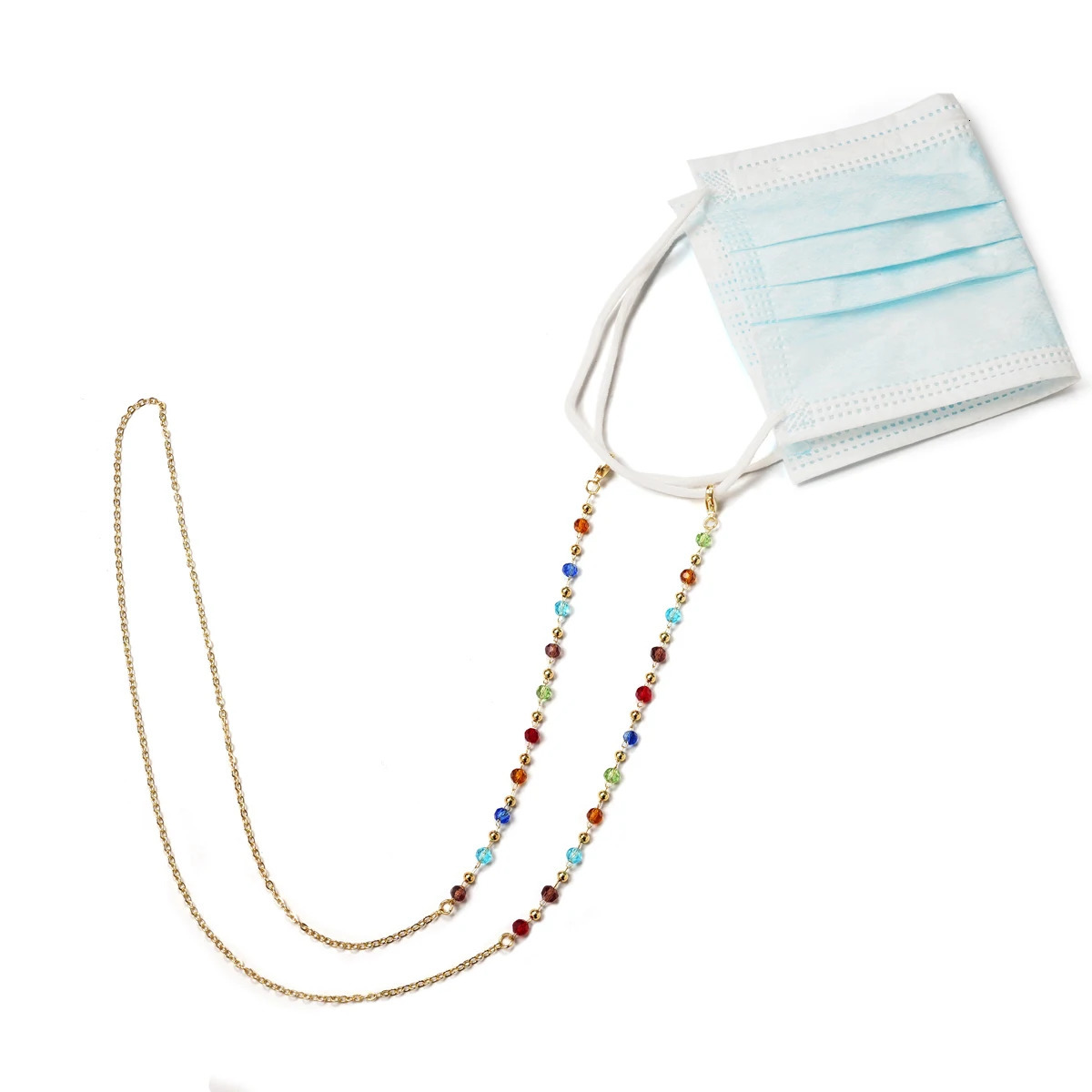 Womens Sunglasses Mask Chain Acrylic Pearl Crystal Glasses Glass Hanging Rope Fashion Jewelry Wholesale 250410
