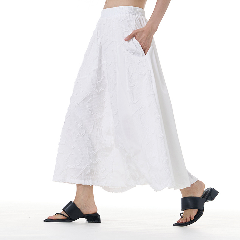 Y8350 Master Japanese temperament skirt 2025 spring new large size women's loose slim skirt