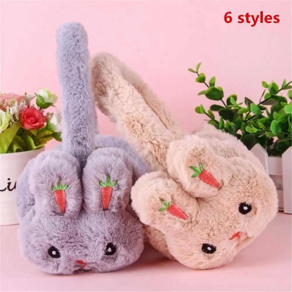 Cartoon Kid Kawaii Headband Earlap Winter Outdoor Rabbit Warm Earmuff Plush Thick Soft Adjustable Ear Cover Accessories for Girl W251110