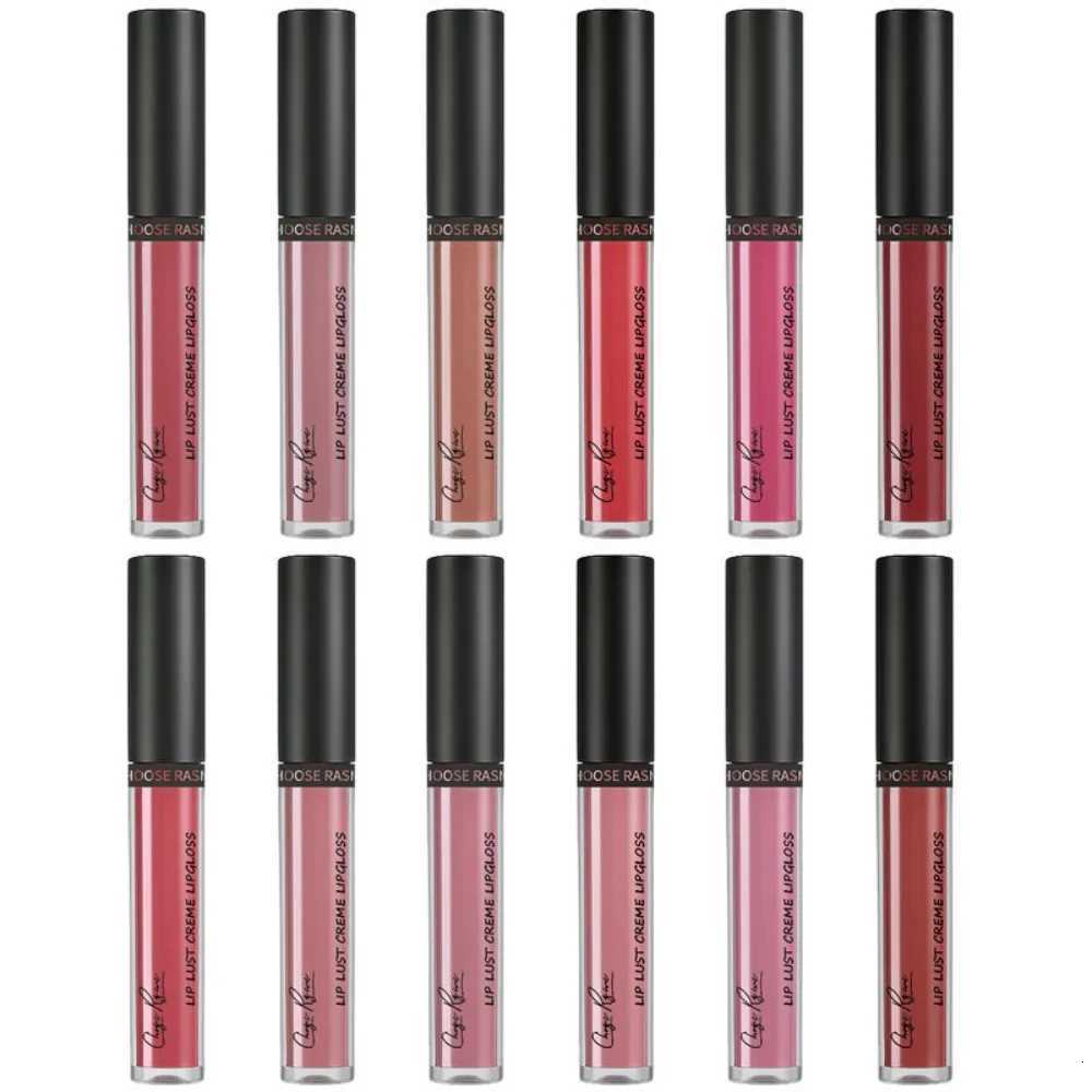 12 Colors Sexy Women Lipstick Waterproof Long Lasting Moist Lip Gloss Vivid Colorful Lipgloss Women Makeup maquiagemT251110