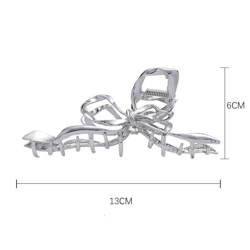 Original Design Bowknot Claw Wholesale New European and American Cross-Border High-End Shark Clip Niche Minimalist Style Hair Accessory