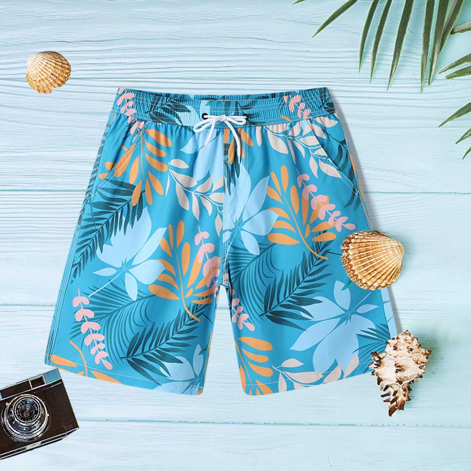 Print Swingant Mens Casual Shorts Surf Sports Trousers Holiday Loose Beach Shorts Summer Quarter Pants Mens Swimming Shorts X250410