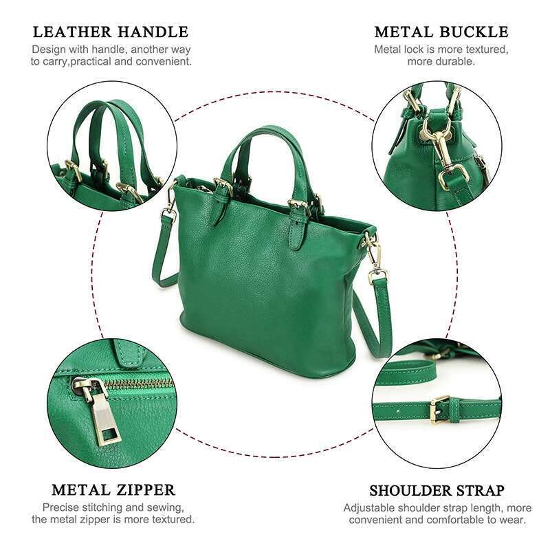 Contact'S Tote Handbags for Women Genuine Leather Fashion Trend Shoulder Bag Brand Female Crossbody Bags High Quality