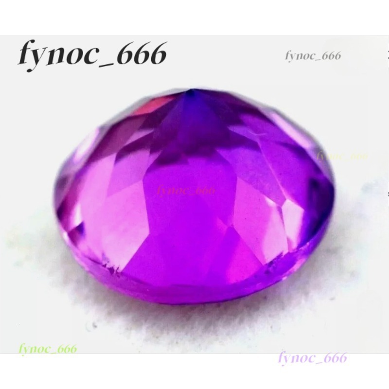Natural Cut Round Purple Corundum High Temperature Resistant Wax Inlaid Blue Passed Test Jewelry Making Material