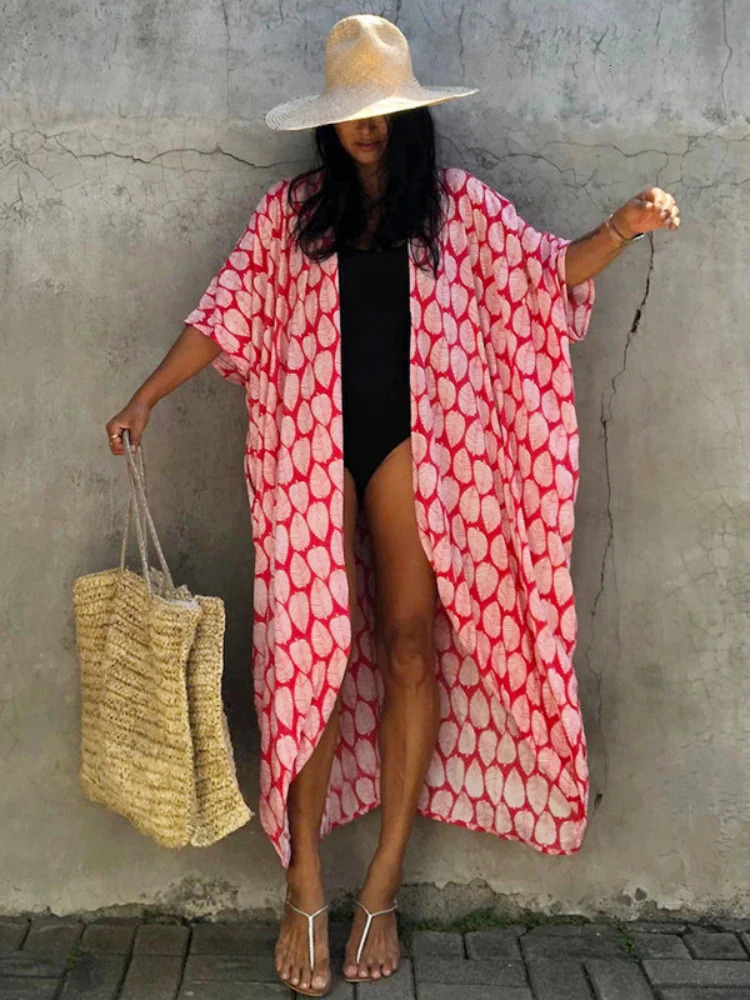 Bikini swimsuit womens printed beach kimono self waistband loose bag suit lifting 22 colors 250408