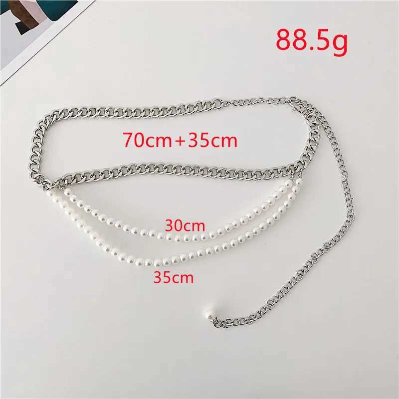 Mtilayer pearl waist chain used for fashionable retro role-playing body accessories sexy party accessories gifts X250410