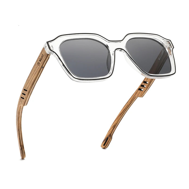 Oi Wood Sunglasses Womens ner Fashion Polarized Mens y Blue Lens Uv400 Wooden Oi8061 250410