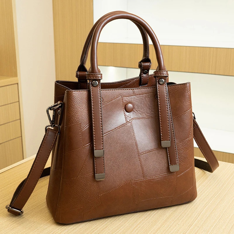 Fashion New Trendy Women Bucket Bag Large Capacity Leather Ladies Handbag Female Sling Shoulder Crossbody Bag Tote Bag R251110