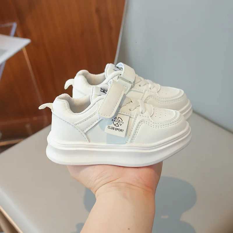 2024 Unique Stitching Classic White Sneakers for Children Year-Round Fashion Girls Boys Flat Sneaker Kids Casual Shoes H07243T251110